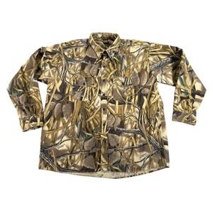 Ranger Shirt Men's XXL Camo Advantage Camouflage Button Down Hunting VTG Relaxed